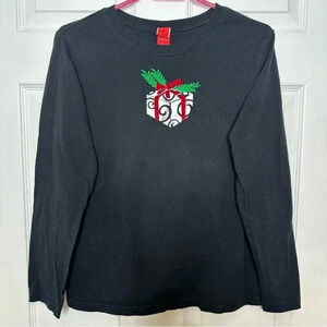 Target Shirt Long Sleeved  Christmas Present Black Size Extra Large